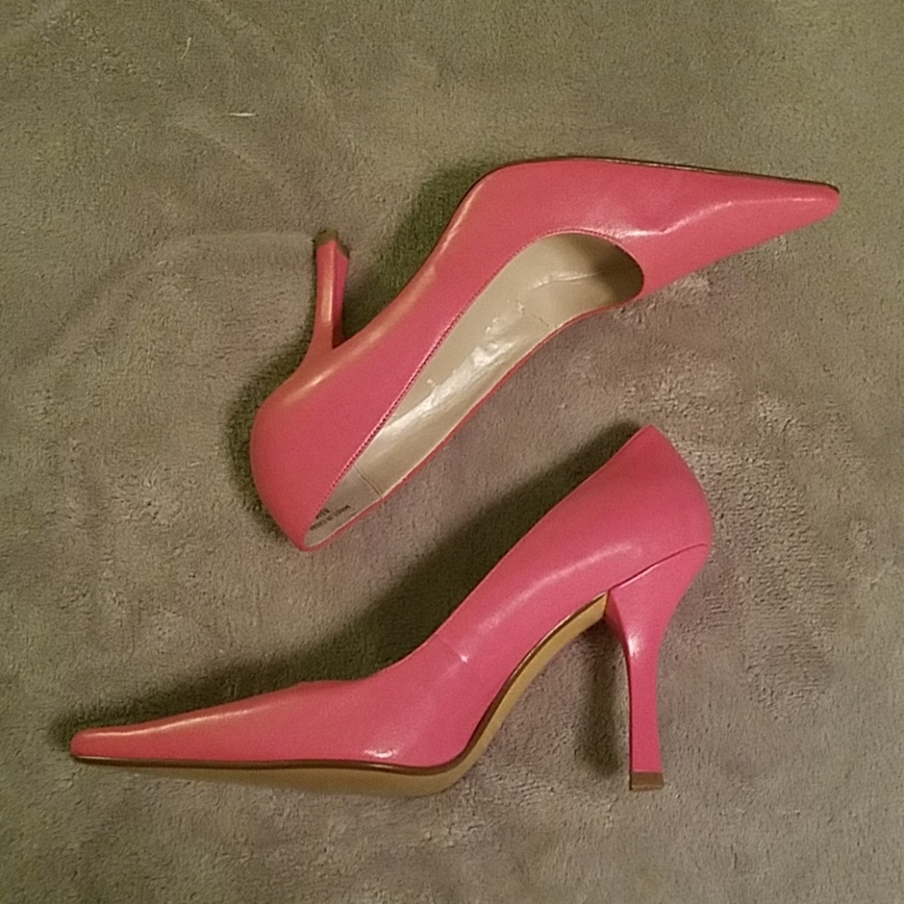 Vintage Guess by Marciano Pink Heels sz 8.5 GUC